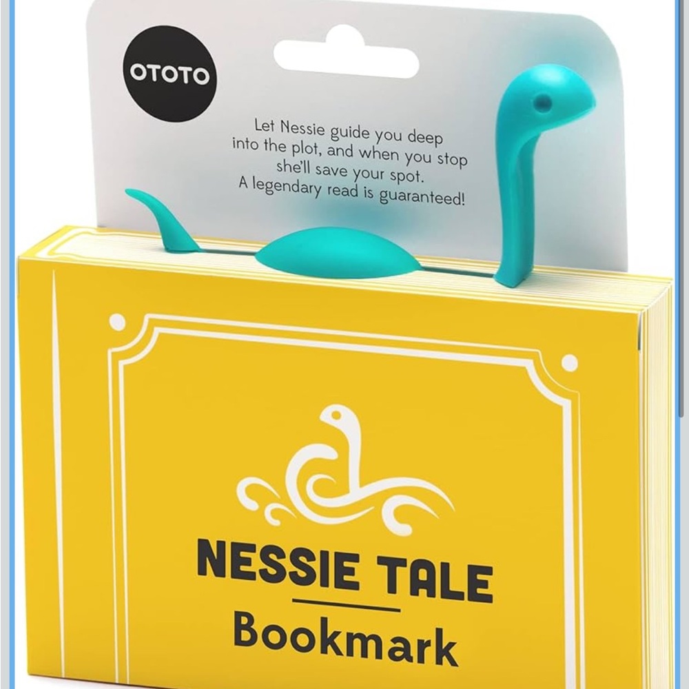 NWOT OTOTO Nessie Tale Book Mark - Turquoise Pagekeeper Bookmark